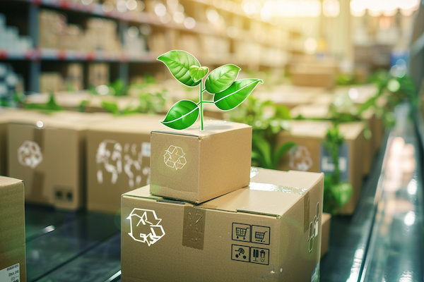 paquetes de carton reciclables