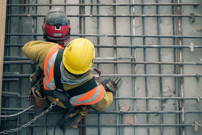 trabajador en construcción